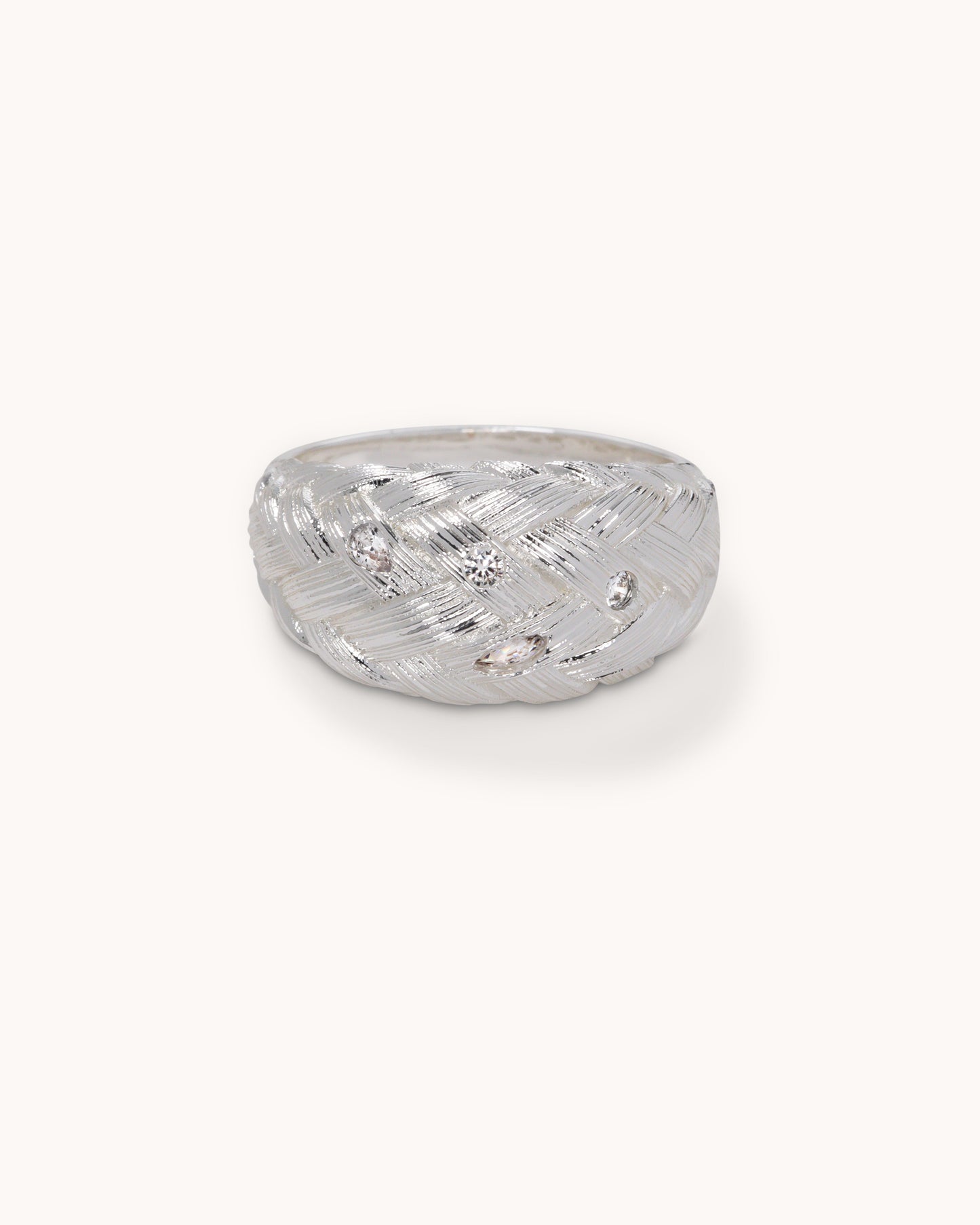 TRUE Solid or Plated This Demi-Fine ring from City x City makes a bold fashion statement. With its contemporary style, the design features a Fine Silver Plated finish.