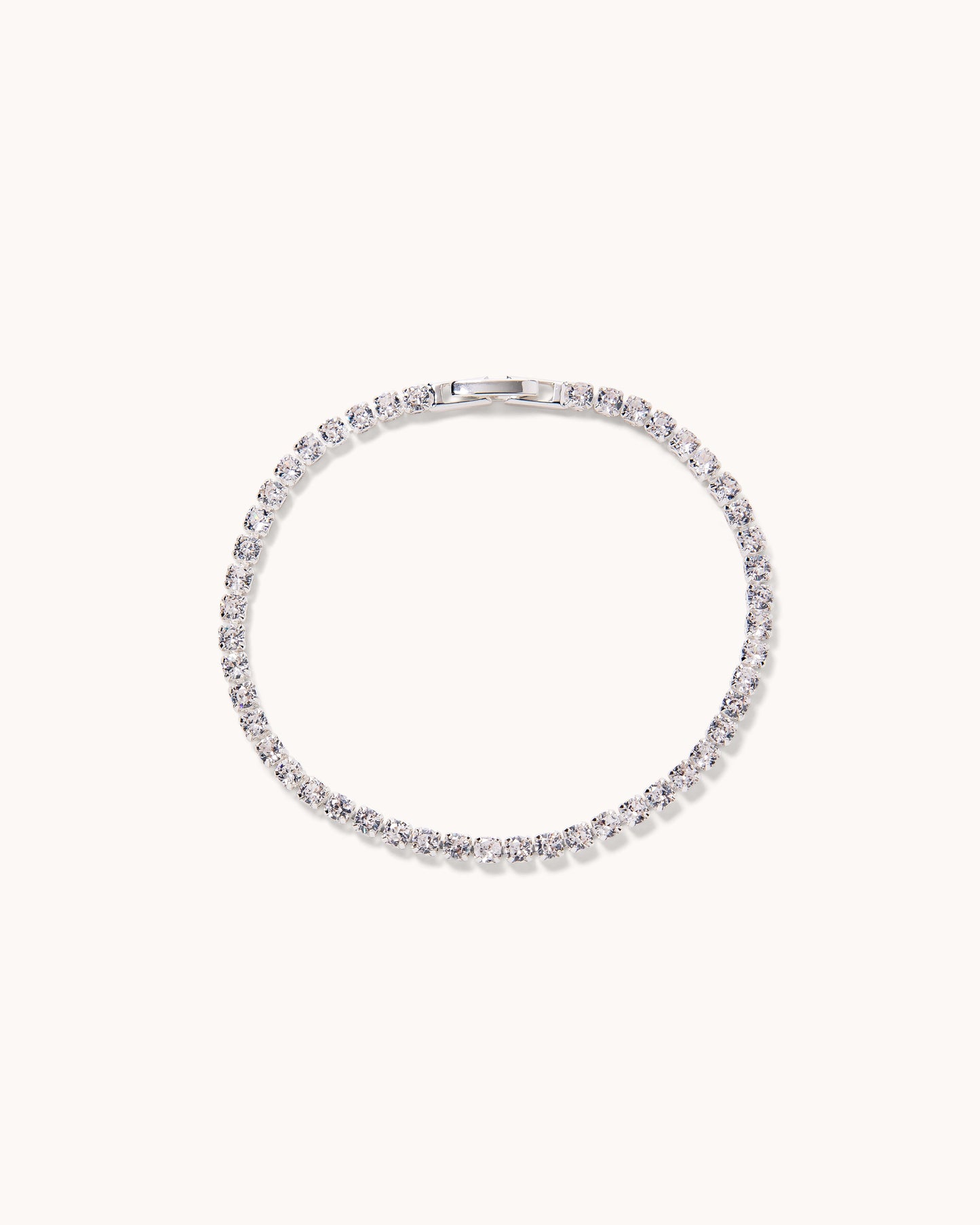 Round Tennis Bracelet - Silver