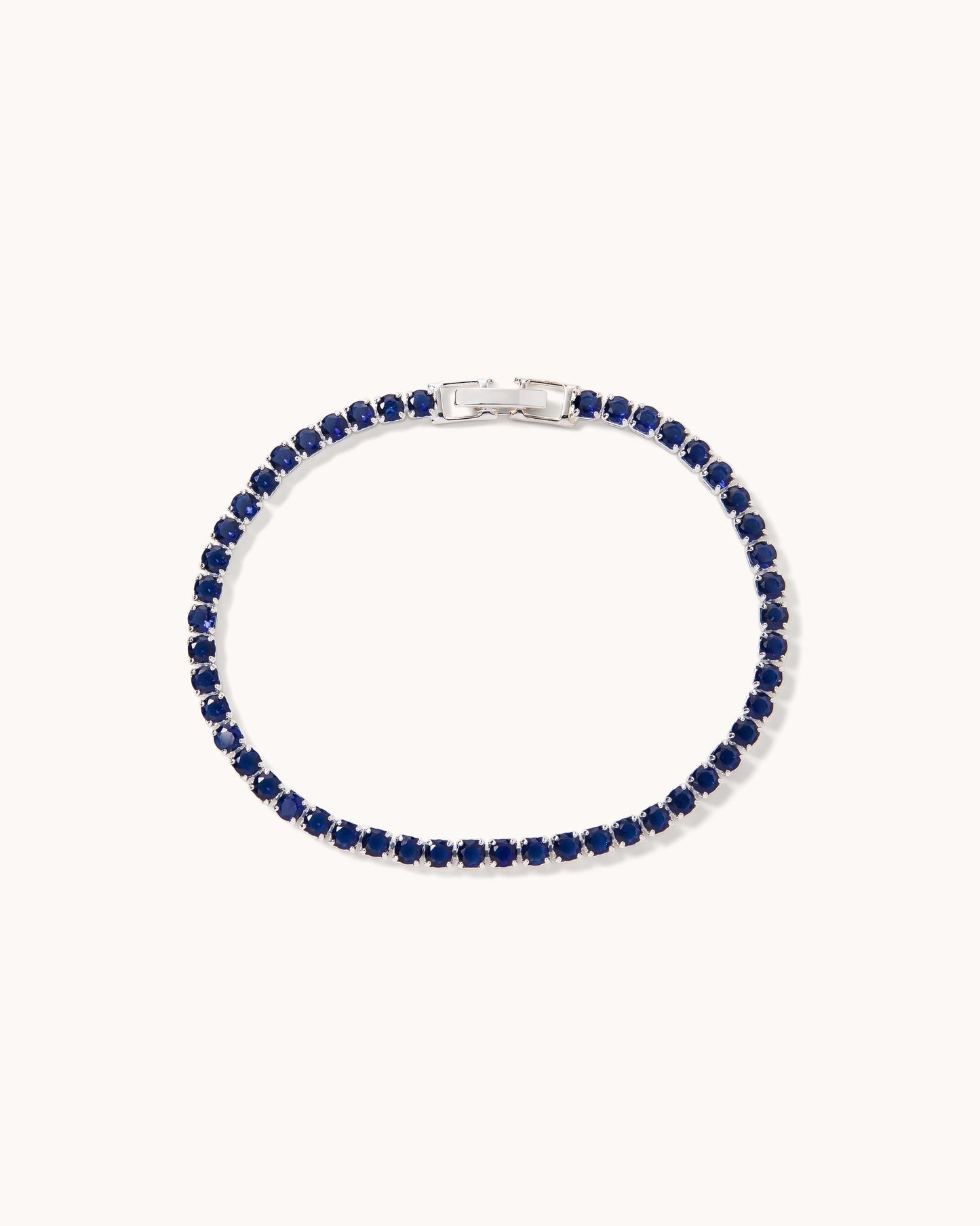 Round Sapphire Tennis Bracelet
