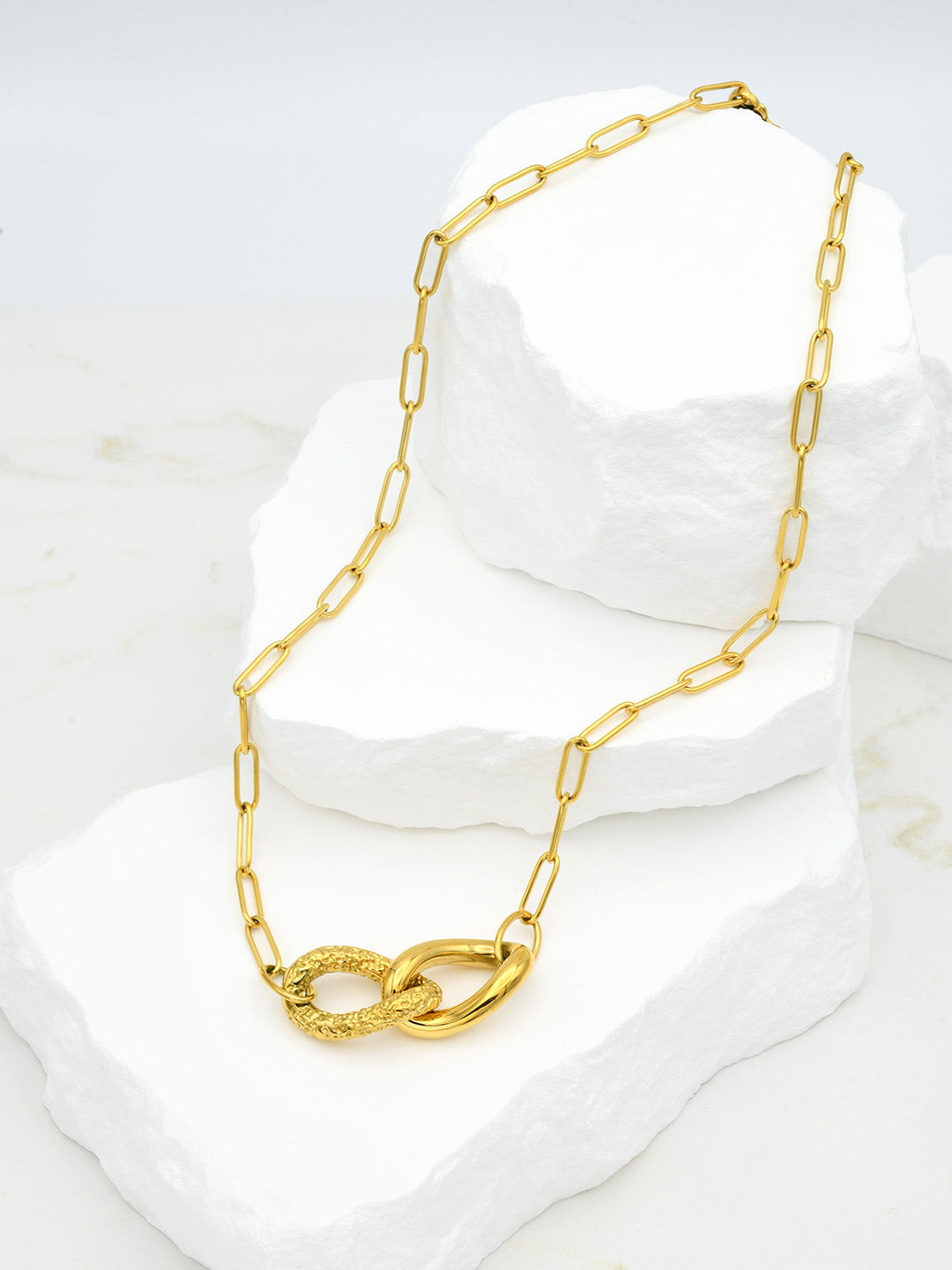 Paperclip Chain Infinity Necklace