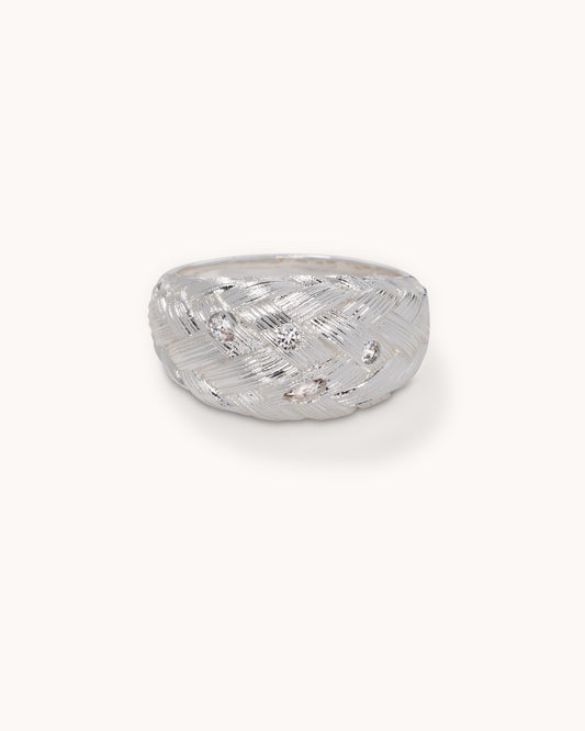 TRUE Solid or Plated This Demi-Fine ring from City x City makes a bold fashion statement. With its contemporary style, the design features a Fine Silver Plated finish. 
