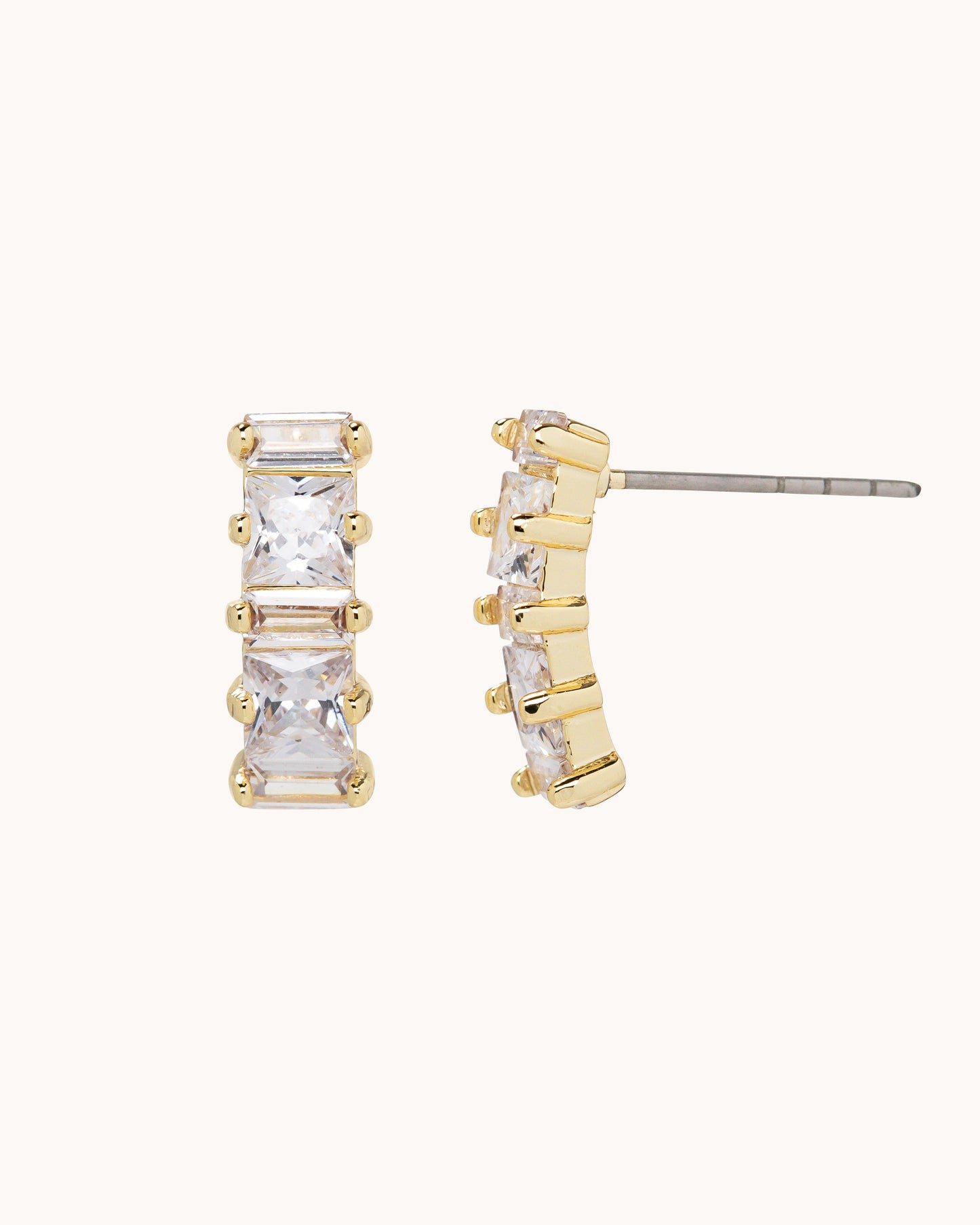 Baguette Linear Earrings