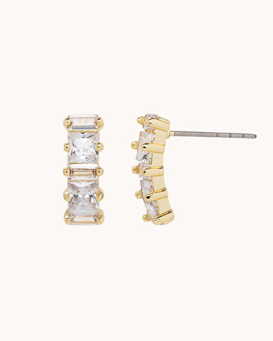 Baguette Linear Earrings