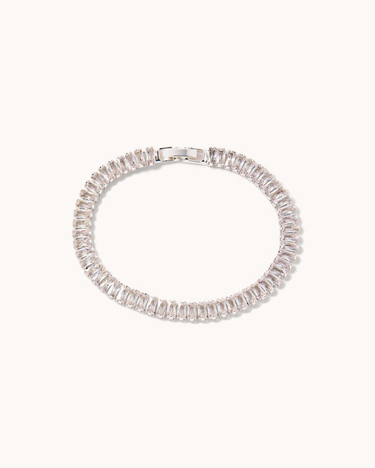 Baguette Tennis Bracelet - Silver