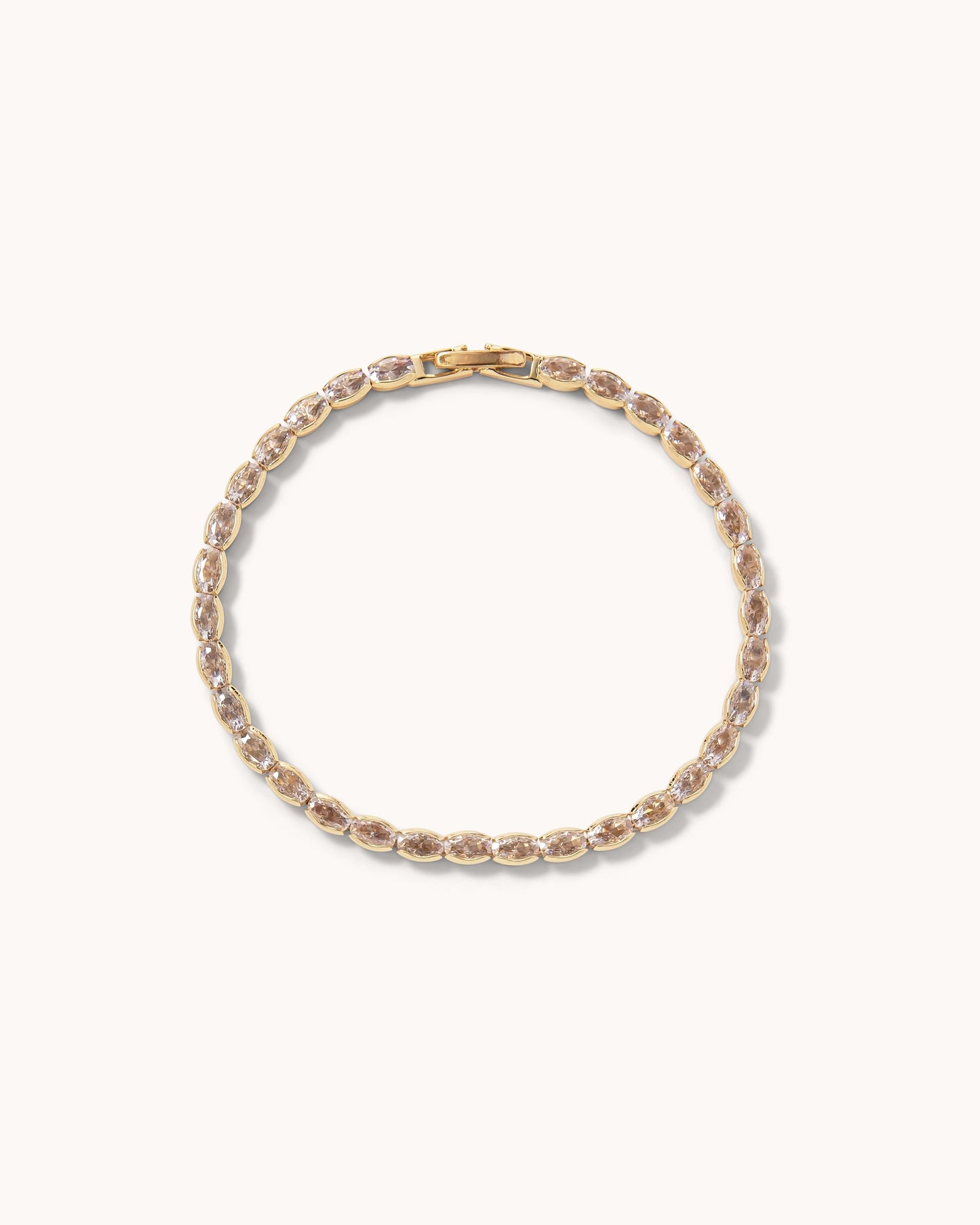 Oval Tennis Bracelet - Gold