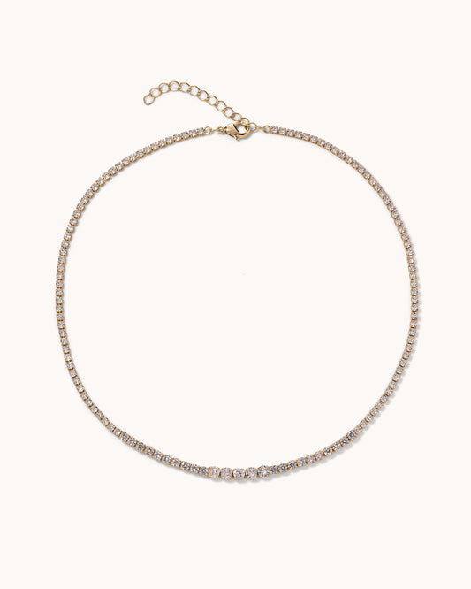 Graduated Tennis Necklace