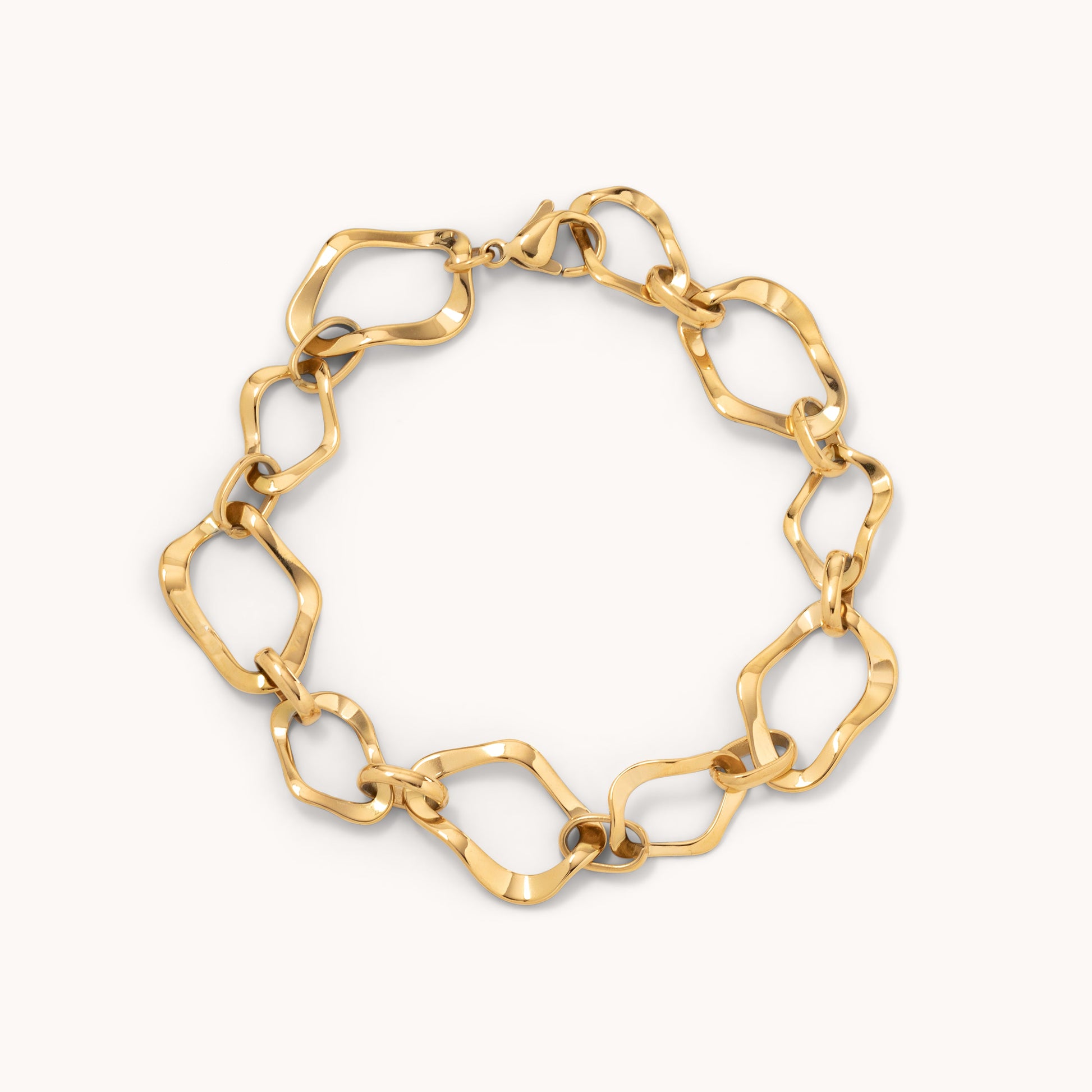 Bold Link Chain Bracelet - Gold